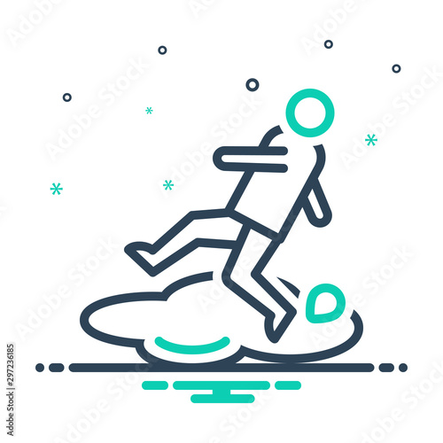 Black mix icon for wet 