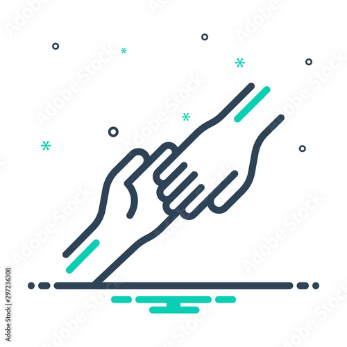 Black mix icon for helpful 