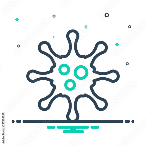 mix icon for virus ailment