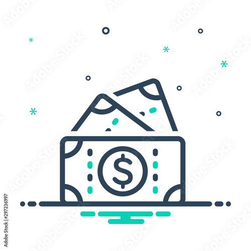 mix icon for cash 