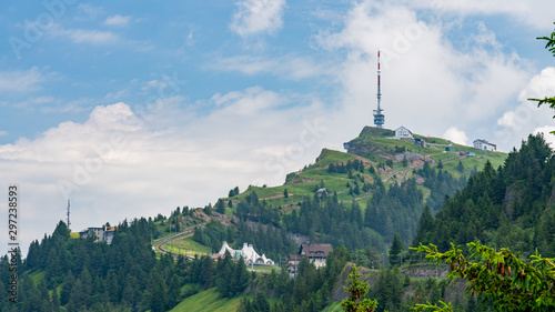 Switzerland, Panoramic view on Rigi Kulm in summer © AlehAlisevich