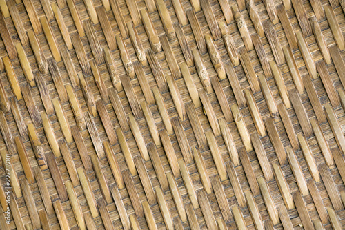Pattern of bamboo basketry for the background.