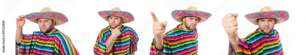 Funny mexican isolated on white Funny mexican isolated on white