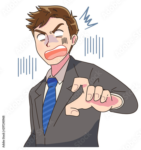 転職 就活 イラスト ビジネスマン スーツ 男