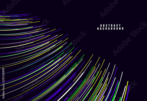 Lines composed of glowing backgrounds, abstract vector background
