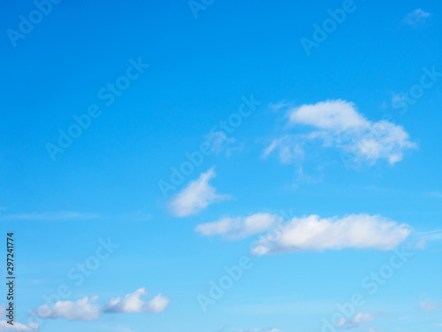 White clouds on a blue sky background © zah108