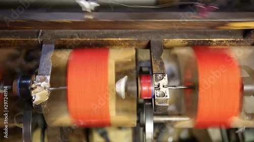 Japanese traditional weaving machine