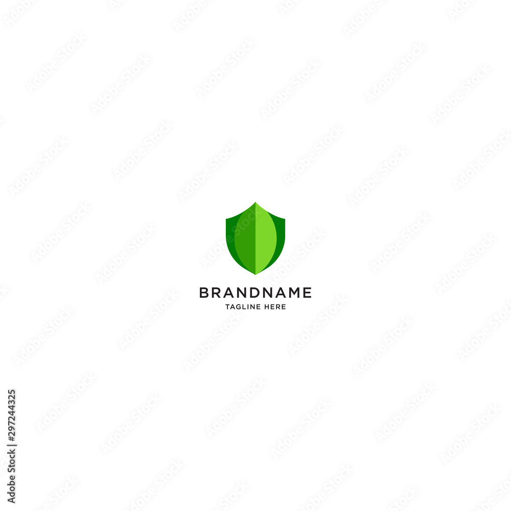 Eco Shield Logo Icon Design Template. Green, Leaf, Secure, Protect, Modern Vector Illustration Eco Shield Logo Icon Design Template. Green, Leaf, Secure, Protect, Modern Vector Illustration