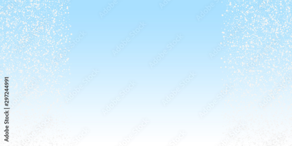 Fototapeta premium Amazing falling stars Christmas background. Subtle