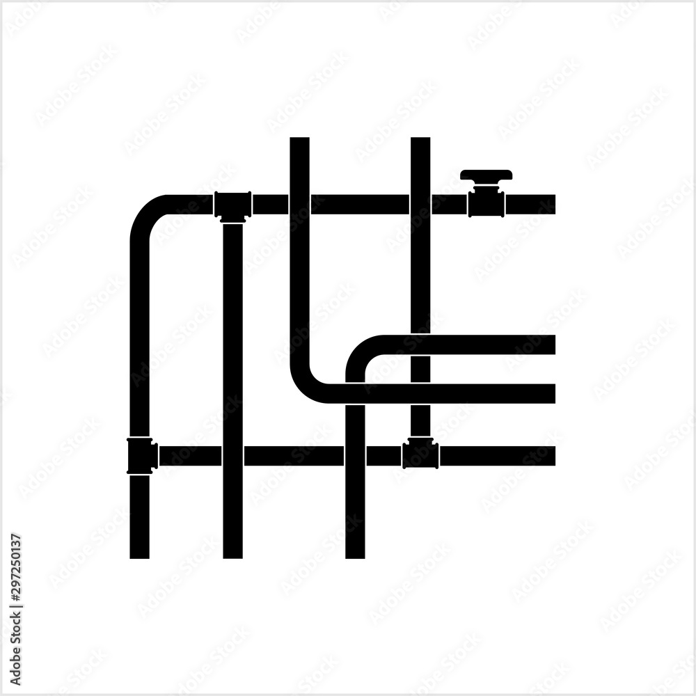 Pipe Icon, Plumbing Work, Gas,, Air, Water, Oil, Liquid Pipeline Pipe Icon, Plumbing Work, Gas,, Air, Water, Oil, Liquid Pipeline