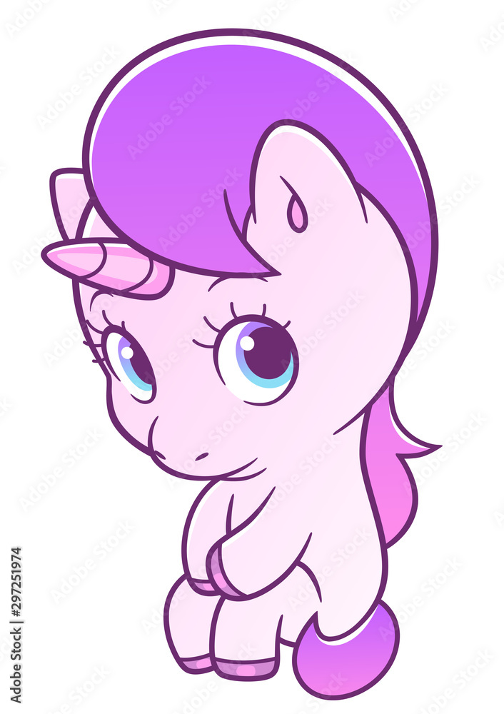 Cute sitting unicorn Cute sitting unicorn