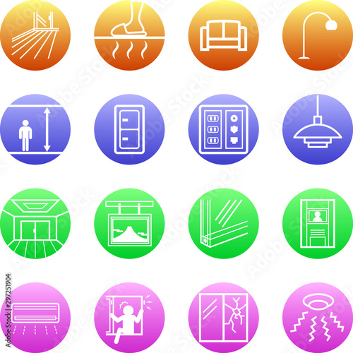 リビング関係ピクトグラム living room pictogram