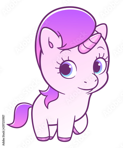 Cute cartoon unicorn