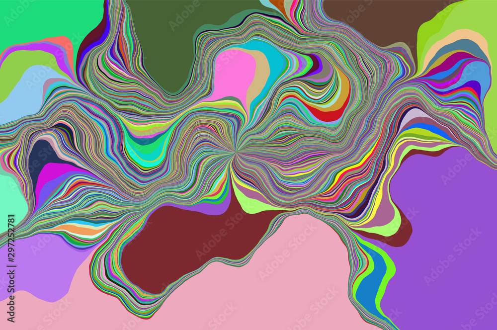 Obraz premium Abstract fluid background. Vector colorful illustration.