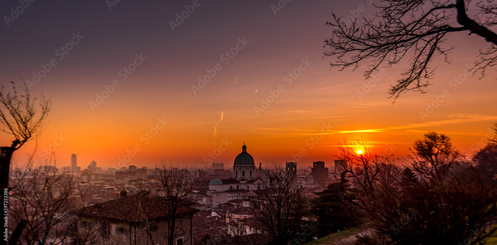 Obraz premium sunset in Brescia