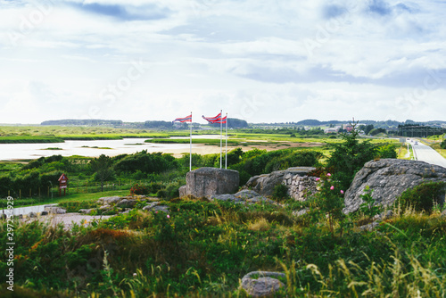 Coastline in south Norway, national road Jaeren photo