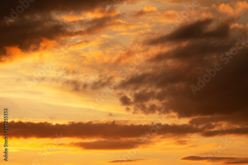 evening sky at sunset as a background