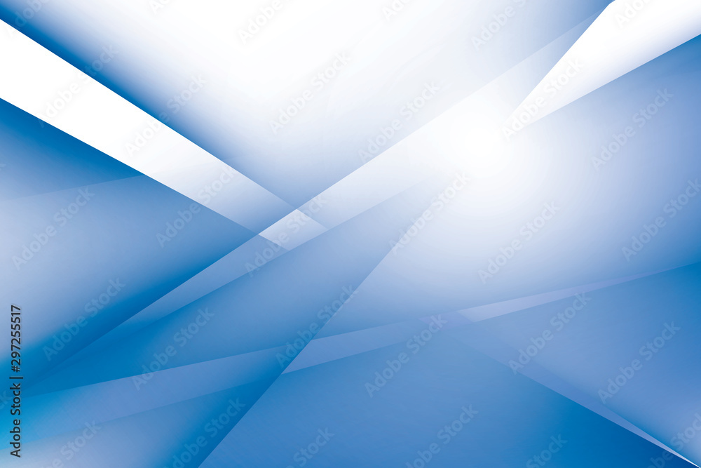 Obraz premium Abstract geometric blue and white color background. Vector, illustration.