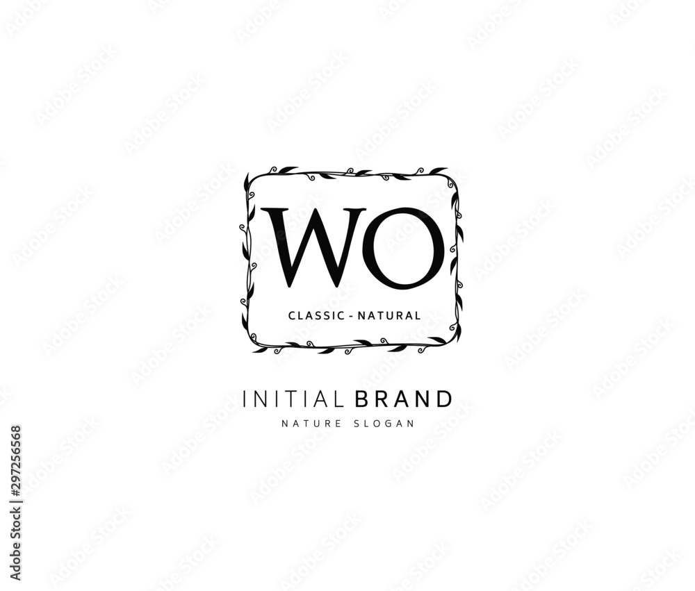 W O WO Beauty vector initial logo, handwriting logo of initial signature, wedding, fashion, jewerly, boutique, floral and botanical with creative template for any company or business. W O WO Beauty vector initial logo, handwriting logo of initial signature, wedding, fashion, jewerly, boutique, floral and botanical with creative template for any company or business.