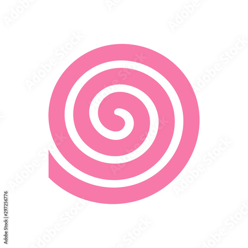 Pink mosquito coil icon design, mosquito repellant vector illustration
