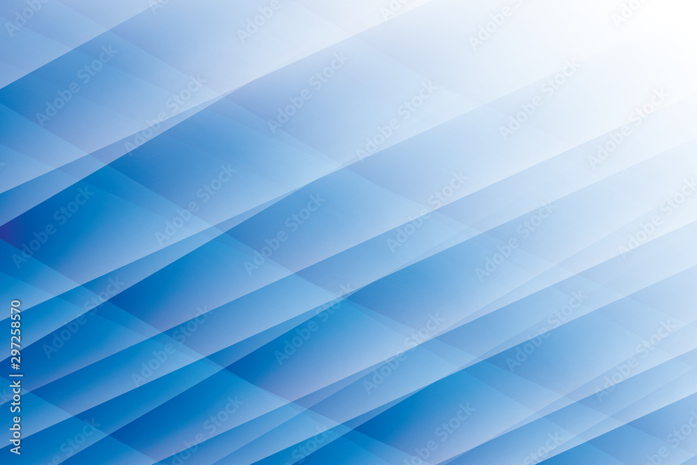 Fototapeta premium Abstract geometric blue and white color background. Vector, illustration.