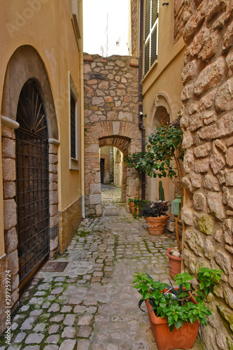 Fototapeta Naklejka Na Ścianę i Meble -  Gaeta, Italy, 10/19/2019. A tourist trip in an ancient medieval town