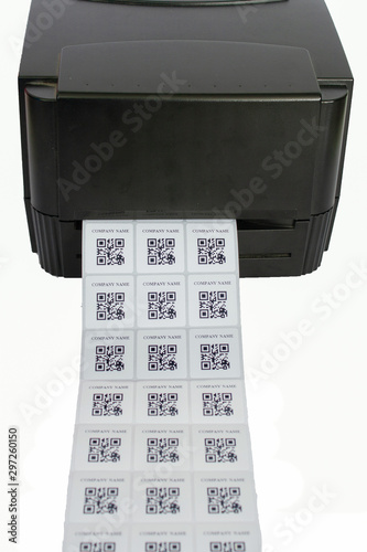 qr code sticker label printer 