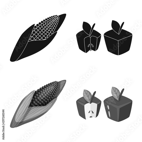 Isolated object of test and synthetic symbol. Collection of test and laboratory vector icon for stock.