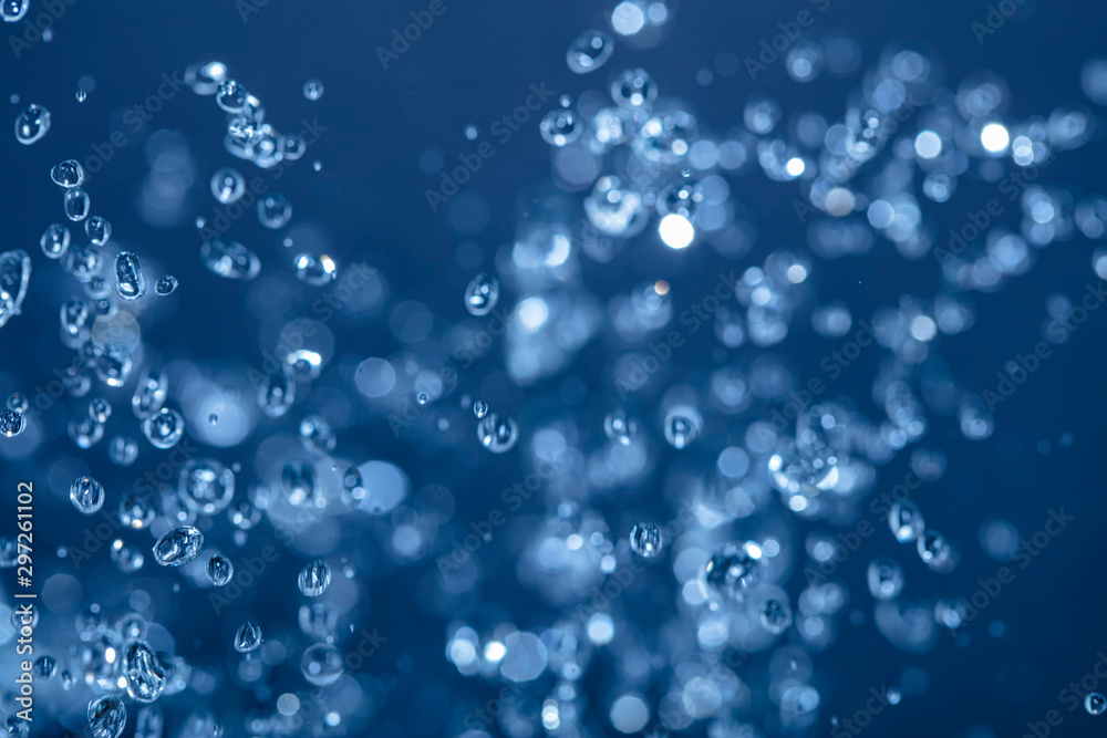 water drops in the air 