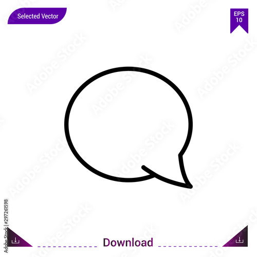 Chat icon  vector . Best modern, simple, isolated, dialogue-set , logo, flat icon for website design or mobile applications, UI / UX design vector format