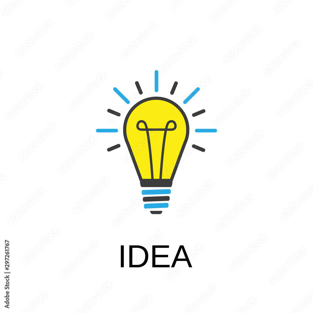 Bulb icon. Idea concept symbol design. Stock - Vector illustration can be used for web. Bulb icon. Idea concept symbol design. Stock - Vector illustration can be used for web.