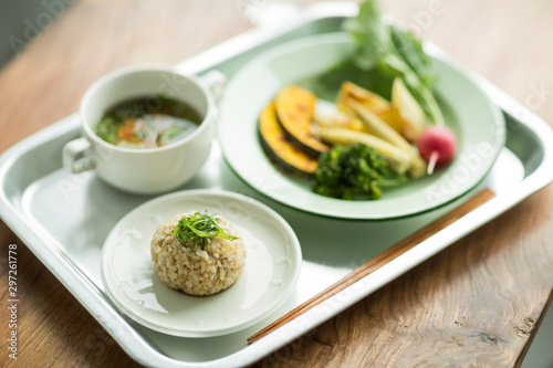 料理 玄米 野菜