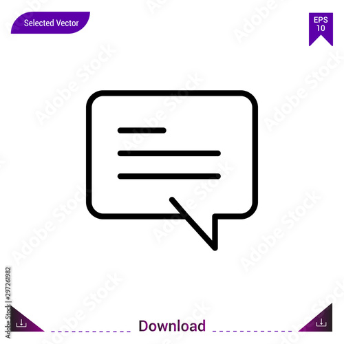 Chat icon vector . Best modern, simple, isolated, dialogue-set , logo, flat icon for website design or mobile applications, UI / UX design vector format