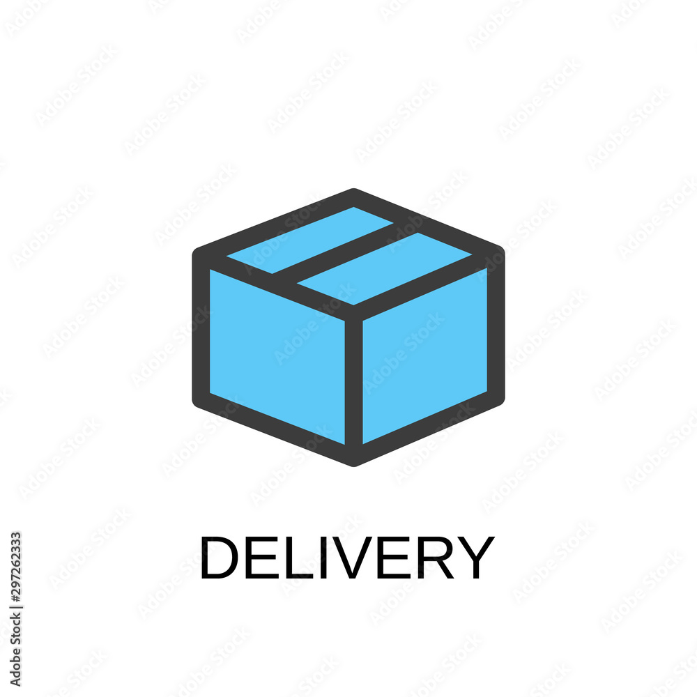 Box icon. Delivery concept symbol design. Stock - Vector illustration can be used for web. Box icon. Delivery concept symbol design. Stock - Vector illustration can be used for web.