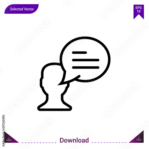 Chat icon  vector . Best modern, simple, isolated, dialogue-set , logo, flat icon for website design or mobile applications, UI / UX design vector format