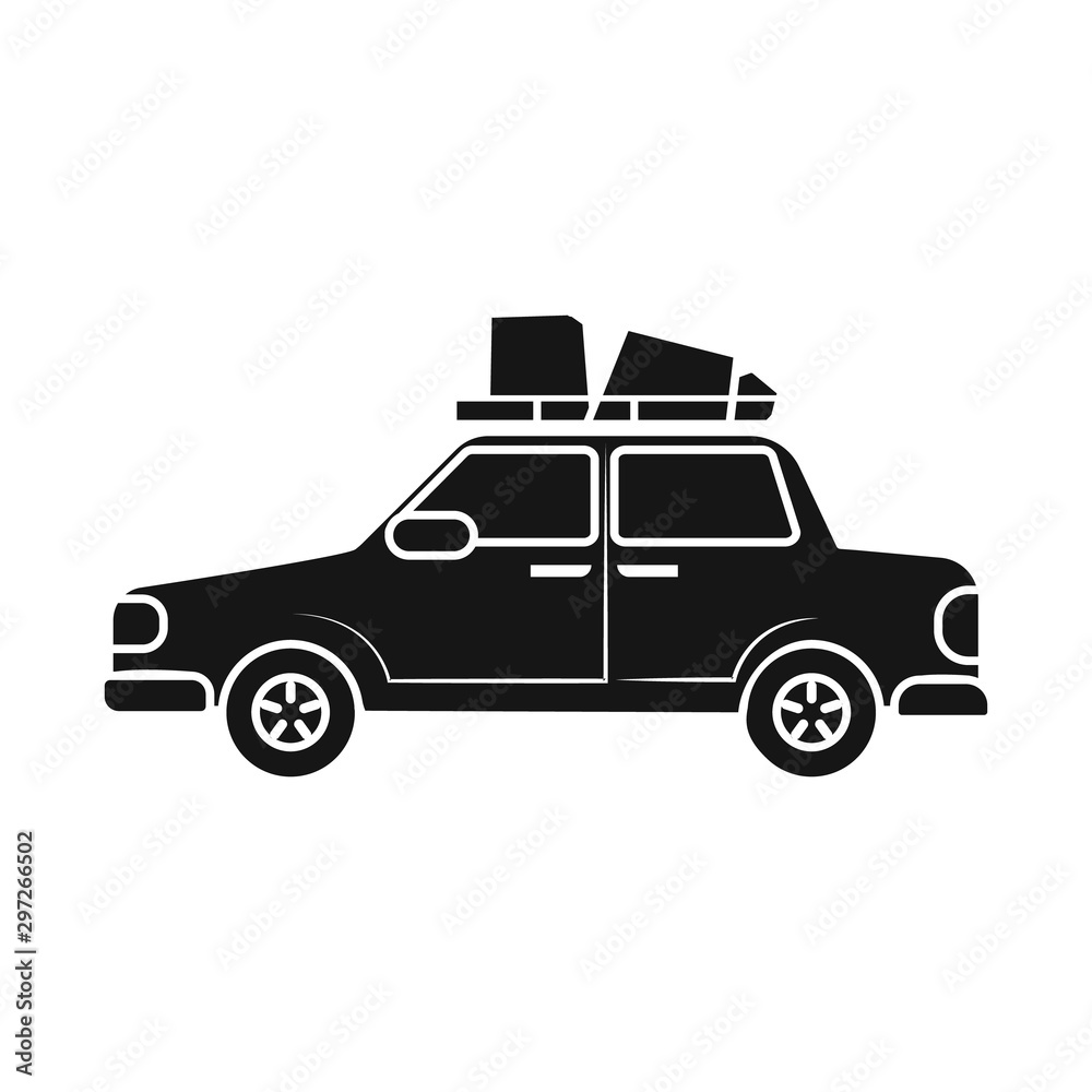 Vector design of auto and travel logo. Web element of auto and car vector icon for stock.