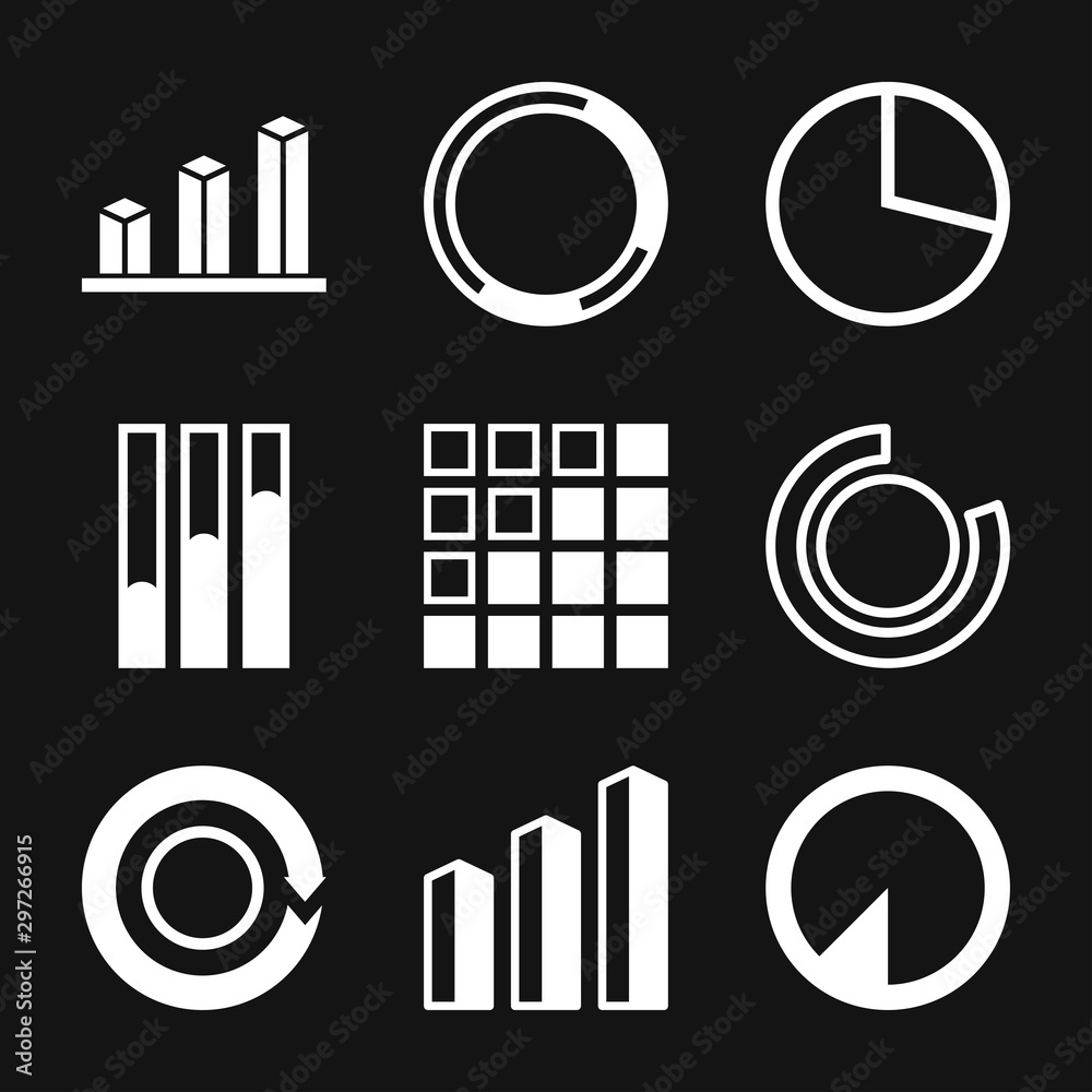 Obraz premium Graph and Diagram icon. Analytics and business symbols.