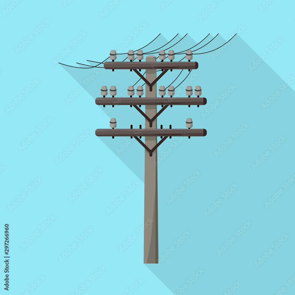Isolated object of pillar and wooden symbol. Web element of pillar and electrical stock symbol for web. Isolated object of pillar and wooden symbol. Web element of pillar and electrical stock symbol for web.