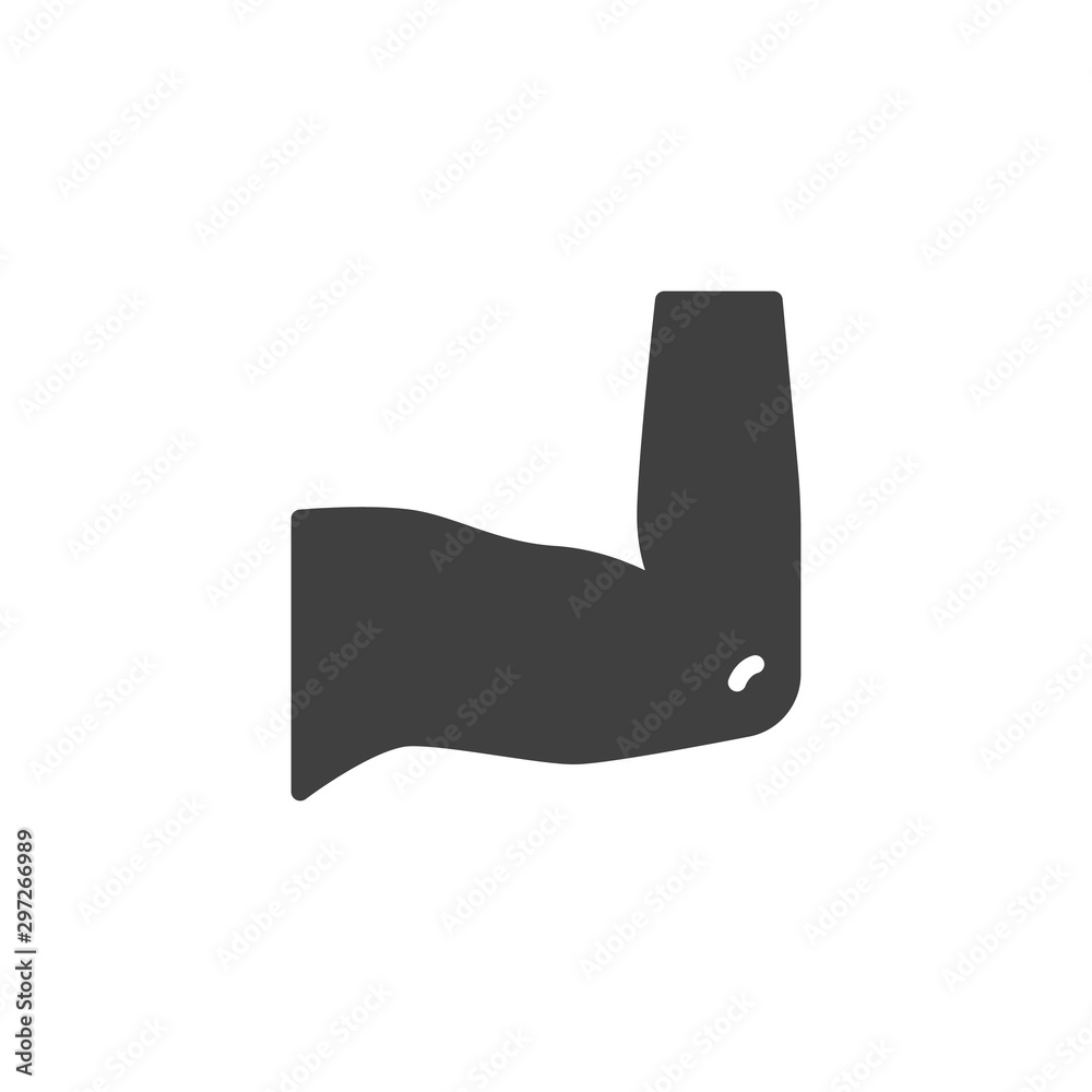 Human elbow vector icon. filled flat sign for mobile concept and web design. Body part glyph icon. Symbol, logo illustration. Vector graphics Human elbow vector icon. filled flat sign for mobile concept and web design. Body part glyph icon. Symbol, logo illustration. Vector graphics