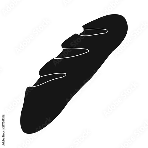 Vector illustration of baguette and bread logo. Collection of baguette and french stock vector illustration.