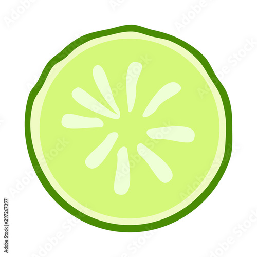 Vector design of cucumber and slice logo. Web element of cucumber and circle vector icon for stock.