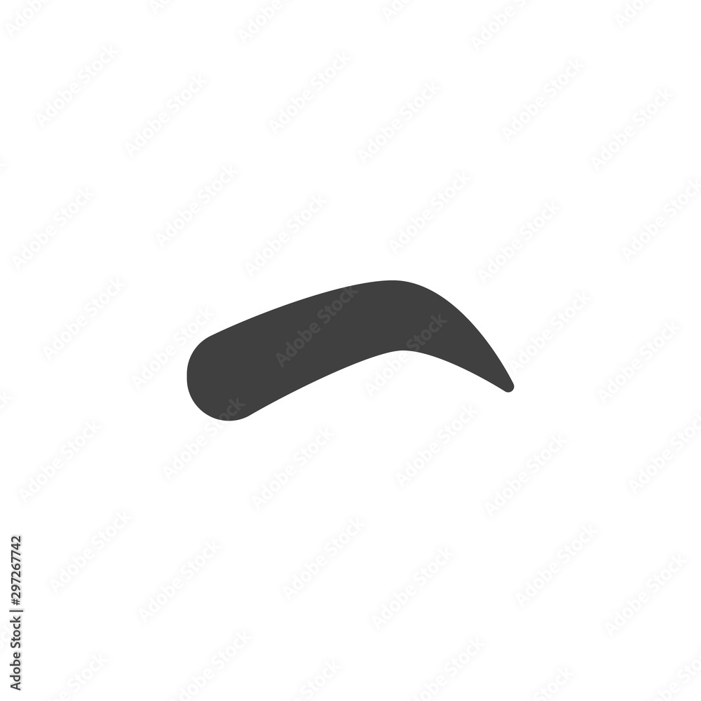 Eyebrow vector icon. filled flat sign for mobile concept and web design. Human eyebrow glyph icon. Symbol, logo illustration. Vector graphics Eyebrow vector icon. filled flat sign for mobile concept and web design. Human eyebrow glyph icon. Symbol, logo illustration. Vector graphics