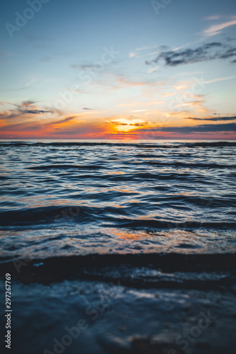 sunset over the sea, dramatic sunset © Aleksandrs Muiznieks