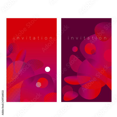 Concept red gradient liquid abstracts