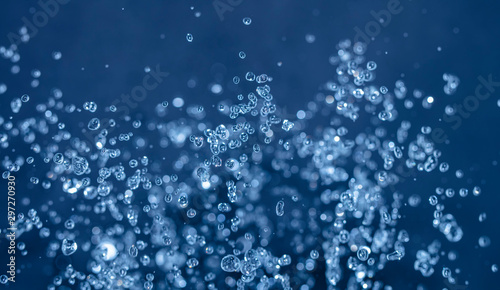 water drops in the air