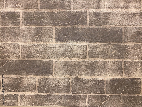 Painted brick wall background, ornament texture