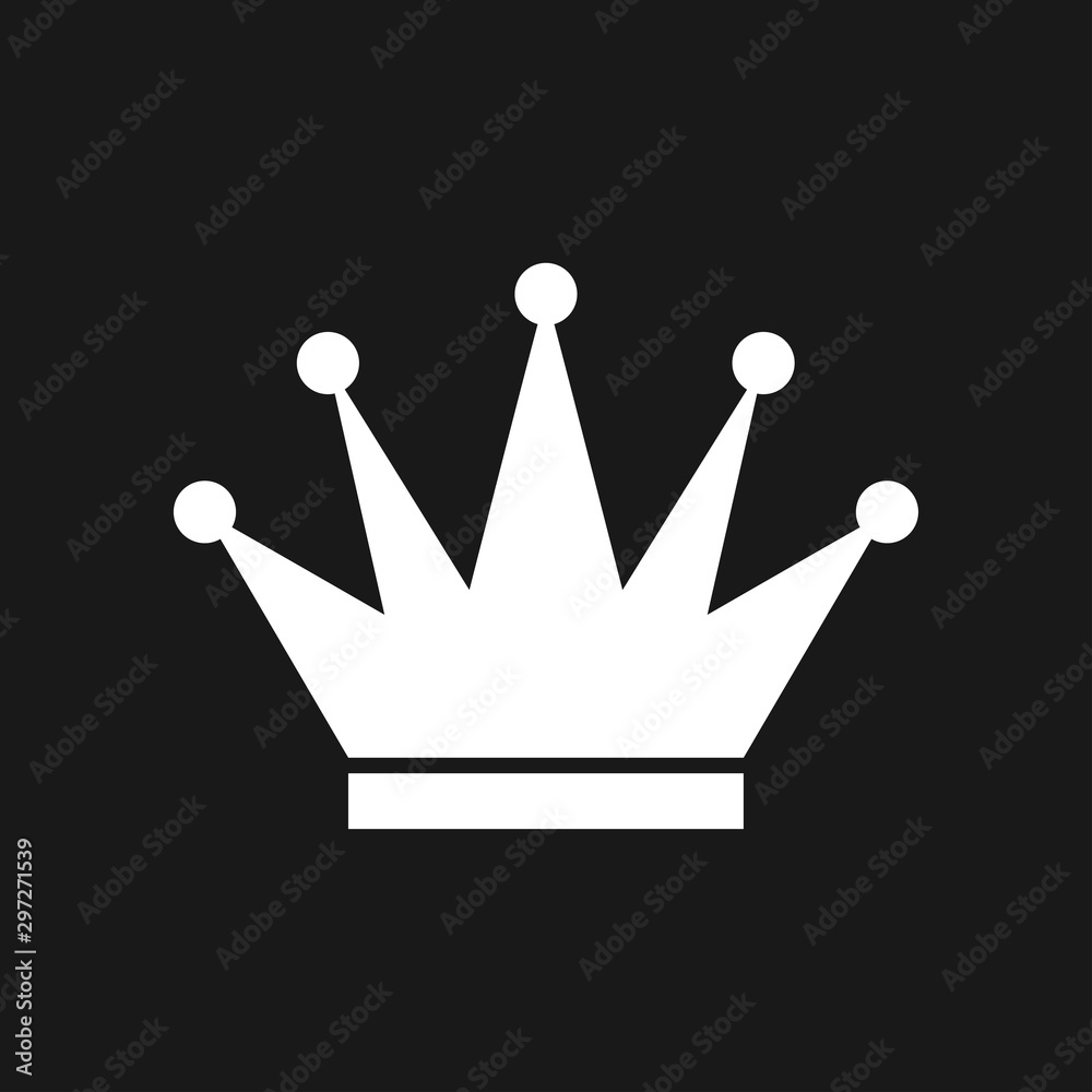 Crown Icon in trendy flat style isolated on background. Crown Icon in trendy flat style isolated on background.