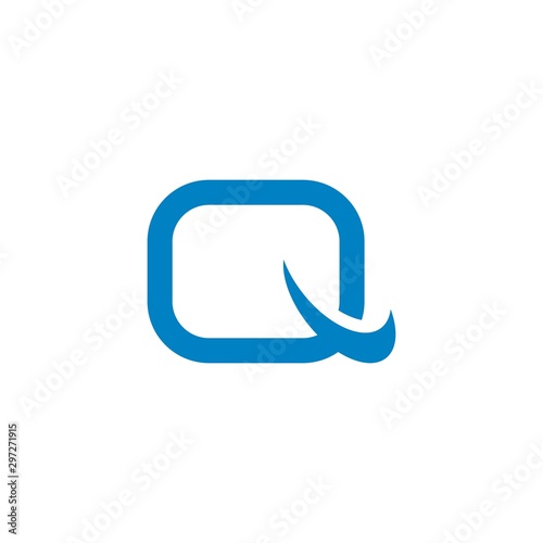Q letter logo template vector icon 