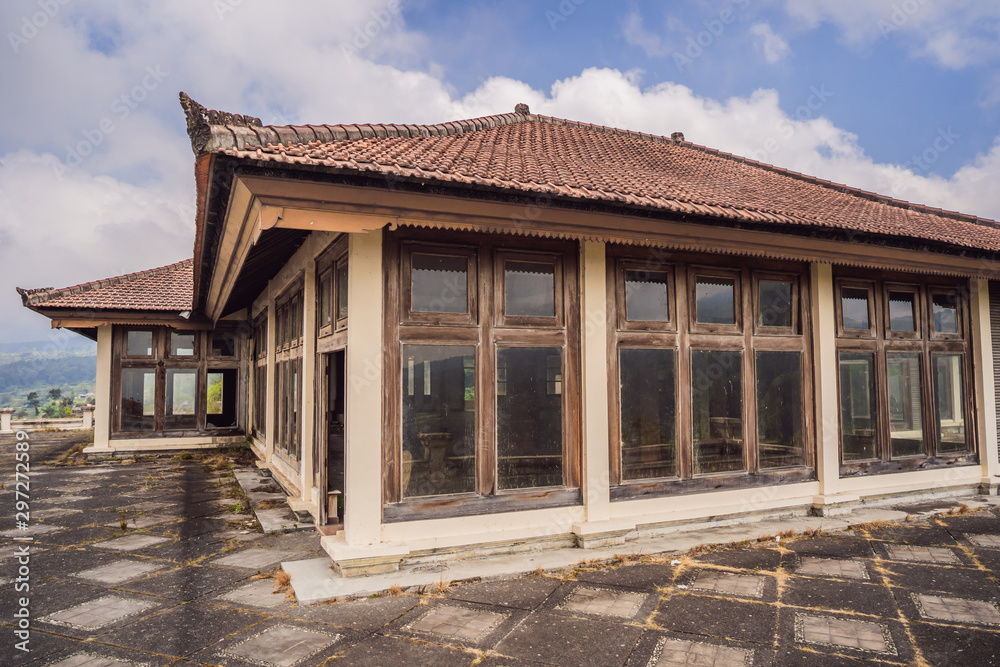 Abandoned and mysterious hotel in Bedugul. Indonesia, Bali Island Abandoned and mysterious hotel in Bedugul. Indonesia, Bali Island