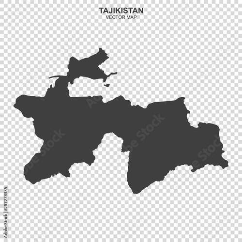 political map of Tajikistan isolated on transparent background